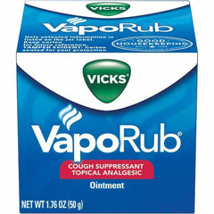 Vicks - Antiseptics, Ointments, & Creams Type: Pain Relief Form: Ointment - Exact Industrial Supply