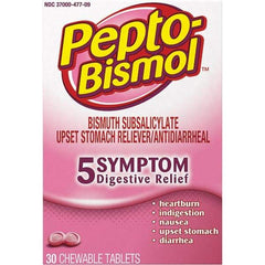 Pepto-Bismol - Original Flavor Medi-First Pain Relief Chewables - Antacids & Stomach Relief - Exact Industrial Supply