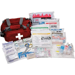 Pac-Kit - 112 Piece, 2 Person, Multipurpose/Auto/Travel First Aid Kit - 14-1/2" Wide x 10" Deep x 10-1/2" High, Nylon Bag - Exact Industrial Supply