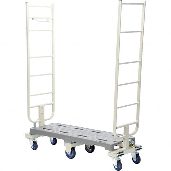 Vestil - 3,600 Lb Capacity Plastic Luggage Cart - Exact Industrial Supply