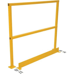 Vestil - 4" Long x 42" High, Steel Square Handrails - Exact Industrial Supply
