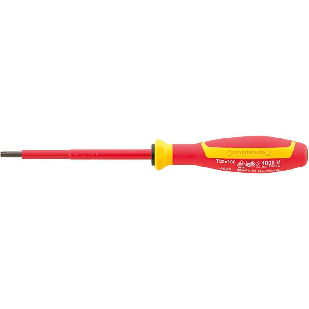 Precision & Specialty Screwdrivers; Tool Type: Torx Screwdriver; Blade Length (mm): 2; Shaft Length: 60 mm; Handle Length: 145 mm; Handle Color: Yellow; Orange; Finish: Gunmetal; Body Material: Chrome Alloy Steel; Insulated: Yes; Overall Length (Inch): 5.