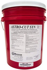 Monroe Fluid Technology - Astro-Cut SYN, 5 Gal Pail Cutting & Grinding Fluid - Synthetic, For Drilling, Machining, Milling, Turning - Exact Industrial Supply