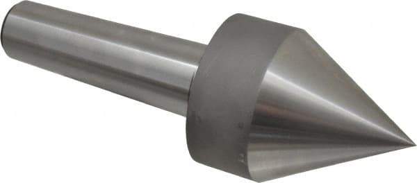 Riten - MT5 Taper Shank, Live Center - 1,500 Max RPM, 3-1/2" Point Diam, 4-15/16" Point Len, 1,500 Lb Max Workpc, 4-29/32" OAL, Pipe Nose Point - Exact Industrial Supply