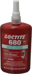 Loctite - 250 mL Bottle, Green, High Strength Liquid Retaining Compound - Series 680, 24 hr Full Cure Time, Hand Tool Removal - Exact Industrial Supply