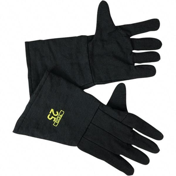 Oberon - Size M, Aramid, Arc Flash Gloves - Aramid Lined, 27 cal/Sq cm Max Arc Protection, HRC 3, ASTM F1959 - Exact Industrial Supply
