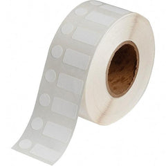 Brady - 1/2" Wide x 1" Long, White Polypropylene Inkjet Label - For BradyJet J2000 - Exact Industrial Supply