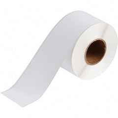 Brady - 2-1/4" Wide, White Polyester Inkjet Label - For BradyJet J2000 - Exact Industrial Supply