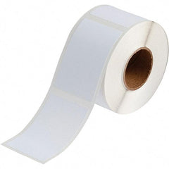 Brady - 3.35" Wide x 2-11/64" Long, White Vinyl Inkjet Label - For BradyJet J2000 - Exact Industrial Supply