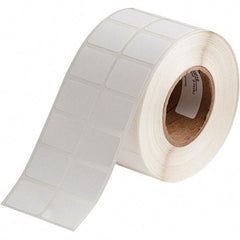 Brady - 3/4" Wide x 1" Long, White Polypropylene Inkjet Label - For BradyJet J2000 - Exact Industrial Supply