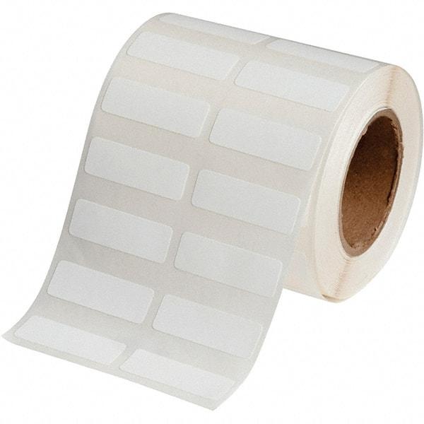 Brady - 1/2" Wide x 1-1/2" Long, White Polypropylene Inkjet Label - For BradyJet J2000 - Exact Industrial Supply