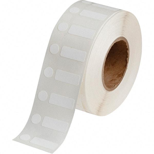 Brady - 3/8" Wide x 1" Long, White Polypropylene Inkjet Label - For BradyJet J2000 - Exact Industrial Supply