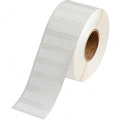 Brady - 1/2" Wide x 2" Long, White Polypropylene Inkjet Label - For BradyJet J2000 - Exact Industrial Supply