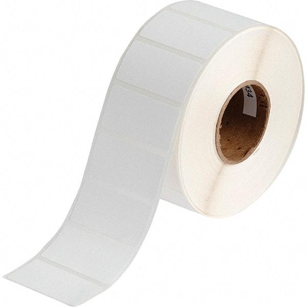 Brady - 1" Wide x 2" Long, White Polypropylene Inkjet Label - For BradyJet J2000 - Exact Industrial Supply