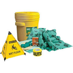 Brady SPC Sorbents - 17 Gal Capacity Chemical Spill Kit - 20 Gal Polyethylene Drum - Exact Industrial Supply