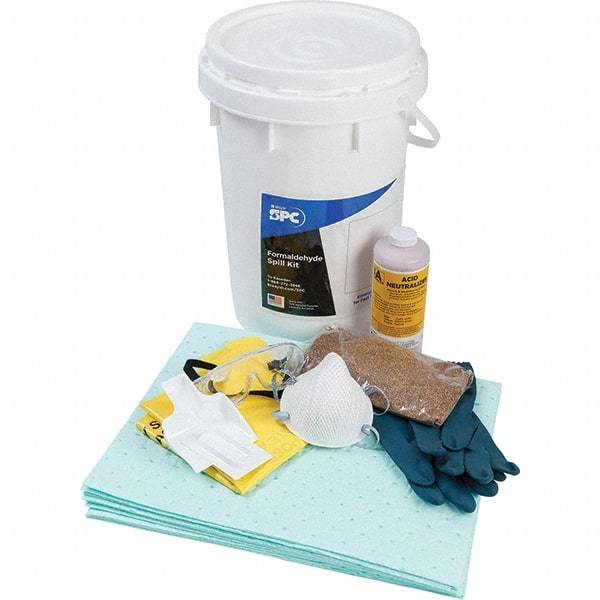 Brady SPC Sorbents - 9 Gal Capacity Hazardous Materials Spill Kit - 6.5 Gal Polyethylene Bucket - Exact Industrial Supply