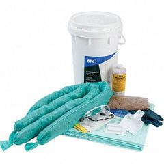 Brady SPC Sorbents - 9 Gal Capacity Hazardous Materials Spill Kit - 6.5 Gal Polyethylene Bucket - Exact Industrial Supply