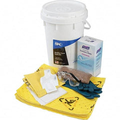 Brady SPC Sorbents - 9 Gal Capacity Hazardous Materials Spill Kit - 6.5 Gal Polyethylene Bucket - Exact Industrial Supply