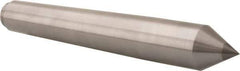 Riten - 1.289" Head Diam, Carbide-Tipped Steel Standard Point Solid Dead Center - B&S 10 Brown & Sharpe Taper, 1.289" Point Diam, 2-1/4" Point Length, 8-9/16" OAL - Exact Industrial Supply