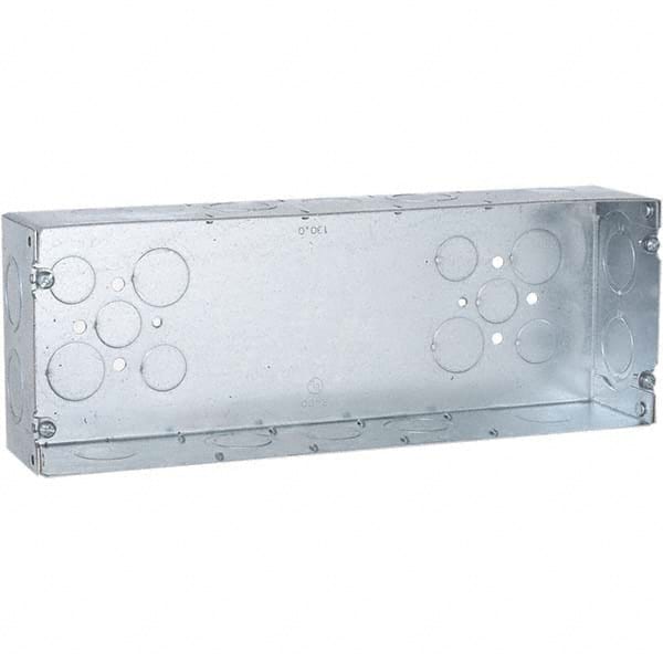 Hubbell-Raco - 4-1/2 x 12-1/4 x 2-1/2" Steel Rectangular Device Box - Exact Industrial Supply