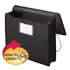 SMEAD - File Folders, Expansion Folders & Hanging Files Folder/File Type: Expanding Wallet Color: Black - Exact Industrial Supply