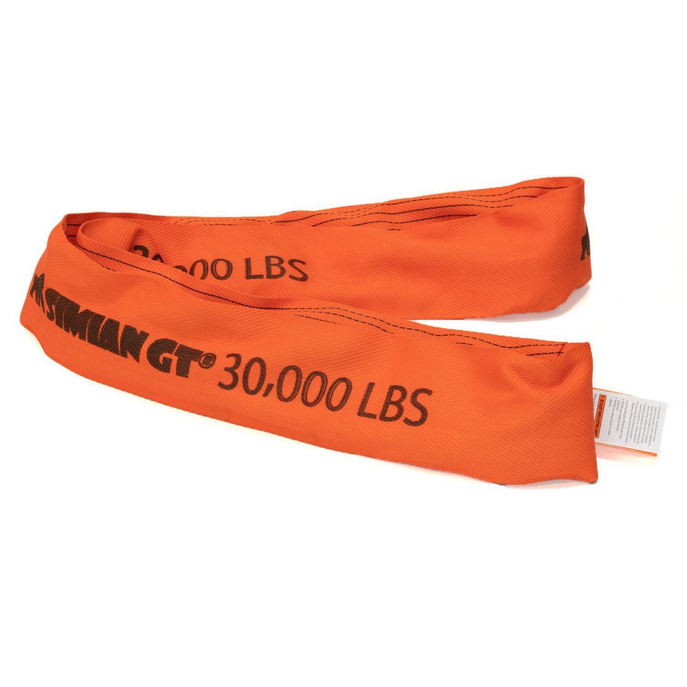 Slings & Tiedowns (Load-Rated); Sling Type: Round; Length (Feet): 6; Vertical Capacity (Lb.): 30000; Choker Capacity (Lb.): 24000; Basket Capacity (Lb.): 60000; Eye Type: No Eye; Sling Material: Polyester; Sling Width: 4.7 in; Sling Diameter: 2.3 in; Maxi