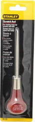 Stanley - 6-1/16" OAL Steel Scratch Awl - Hardwood Handle - Exact Industrial Supply