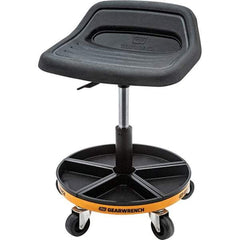 GearWrench - Swivel & Adjustable Stools Type: Tractor Seat Base Type: Mobile Wheel Base - Exact Industrial Supply