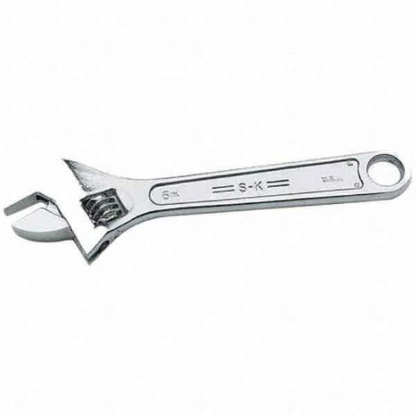 SK - Adjustable Wrench - Chrome Finish - Exact Industrial Supply