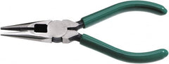 SK - 6-1/2" OAL, 3-1/2" Jaw Length x 5/8" Jaw Width, Long Nose Side Cutting Chain Nose Pliers - Exact Industrial Supply