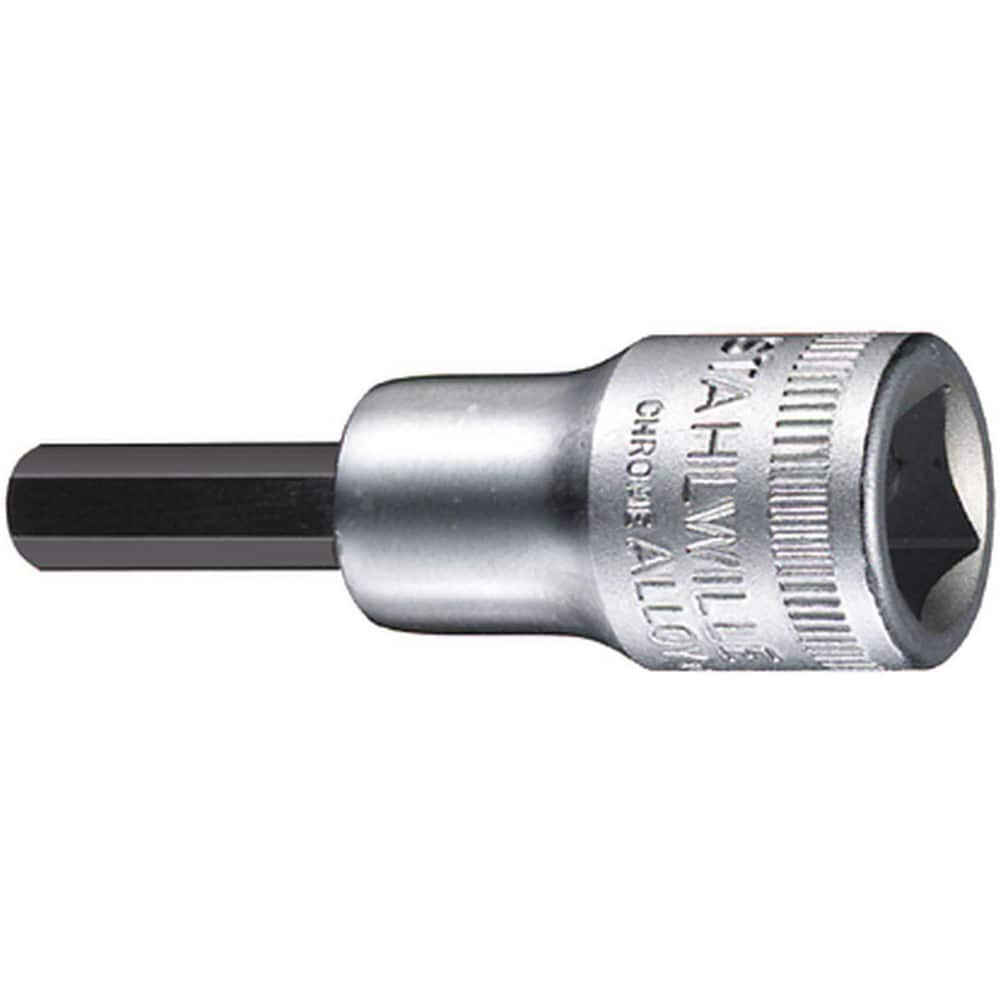 Hand Hex & Torx Bit Sockets; Socket Type: Metric Hex Bit Socket; Hex Size (mm): 8.000; Bit Length: 20 mm; Insulated: No; Tether Style: Not Tether Capable; Material: Chrome Alloy Steel; Finish: Chrome-Plated; Overall Length (Decimal Inch): 2.0500; Non-spar