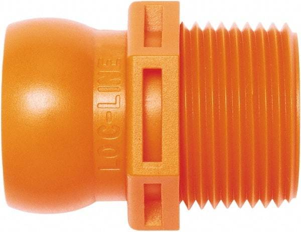 Loc-Line - 3/4" Hose ID, Male to Female Coolant Hose Connector - 3/4" NPT, For Loc-Line Modular Hose Systems - Exact Industrial Supply
