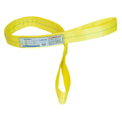 Slings & Tiedowns (Load-Rated); Sling Type: Eye & Eye; Length (Feet): 4; Vertical Capacity (Lb.): 6400; Choker Capacity (Lb.): 5000; Width (Inch): 2; Basket Capacity (Lb.): 12800; Eye Type: Flat Eye; Sling Material: Polyester; Sling Width: 2 in; Eye Lengt