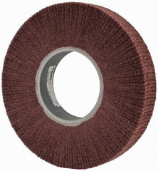 3M - 12" Diam Aluminum Oxide Finishing Flap Wheel - 5" Hole, 2" Wide, Density 3, Nonwoven, Fine Grade, 2,500 Max RPM - Exact Industrial Supply