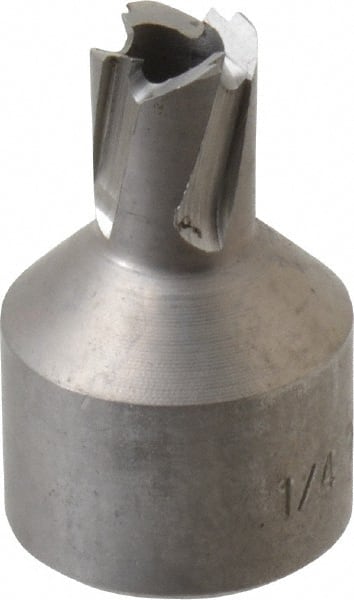 Hougen - 1/4" Diam x 1/4" Deep High Speed Steel Annular Cutter - Exact Industrial Supply