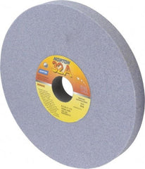 Norton - 8" Diam x 1-1/4" Hole x 3/4" Thick, J Hardness, 60 Grit Surface Grinding Wheel - Aluminum Oxide, Type 1, Medium Grade, 3,600 Max RPM, Vitrified Bond, No Recess - Exact Industrial Supply