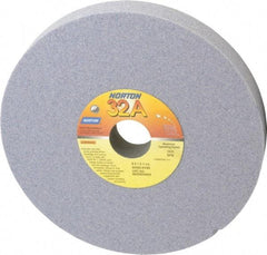 Norton - 8" Diam x 1-1/4" Hole x 1" Thick, K Hardness, 60 Grit Surface Grinding Wheel - Aluminum Oxide, Type 1, Medium Grade, 3,600 Max RPM, Vitrified Bond, No Recess - Exact Industrial Supply