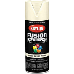 Krylon - Spray Paints Type: Acrylic Enamel Spray Paint Color: Dover White - Exact Industrial Supply