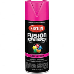 Krylon - Spray Paints Type: Acrylic Enamel Spray Paint Color: Hot Pink - Exact Industrial Supply