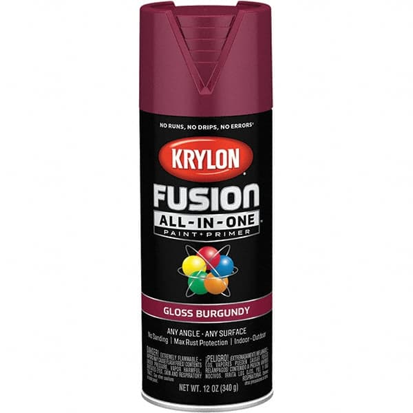 Krylon - Spray Paints Type: Acrylic Enamel Spray Paint Color: Burgundy - Exact Industrial Supply
