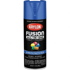 Krylon - Spray Paints Type: Acrylic Enamel Spray Paint Color: Patriotic Blue - Exact Industrial Supply