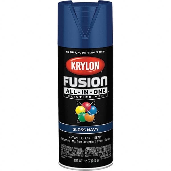 Krylon - Spray Paints Type: Acrylic Enamel Spray Paint Color: Navy - Exact Industrial Supply