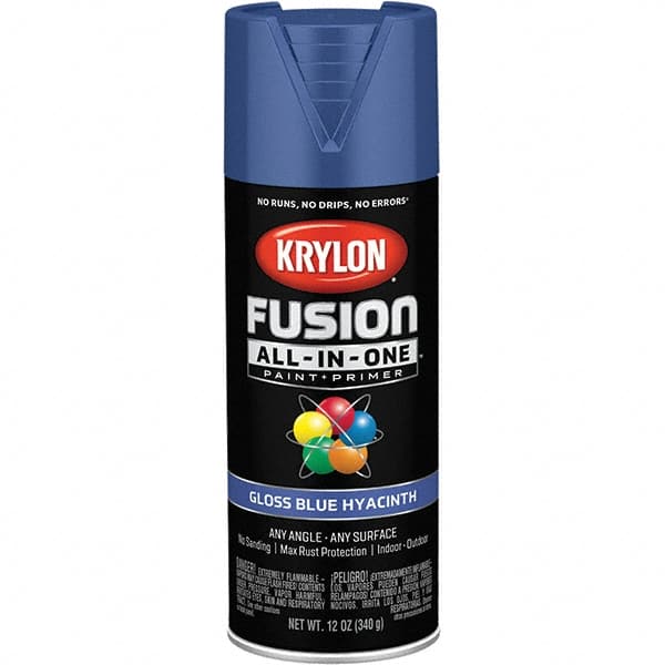 Krylon - Spray Paints Type: Acrylic Enamel Spray Paint Color: Blue Hyacinth - Exact Industrial Supply