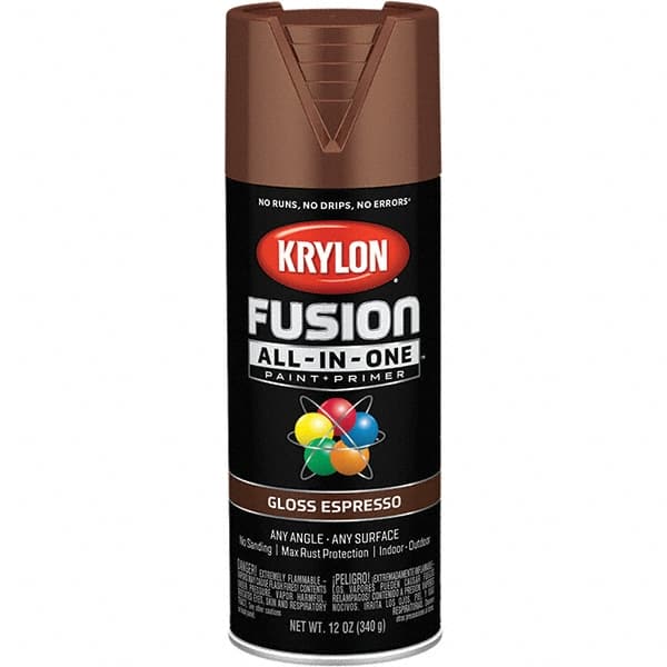 Krylon - Spray Paints Type: Acrylic Enamel Spray Paint Color: Espresso - Exact Industrial Supply