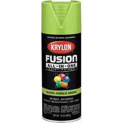 Krylon - Spray Paints Type: Acrylic Enamel Spray Paint Color: Jungle Green - Exact Industrial Supply