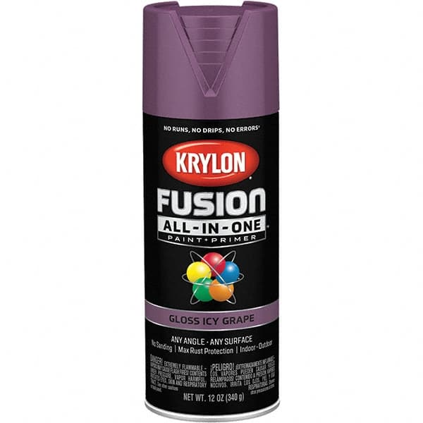 Krylon - Spray Paints Type: Acrylic Enamel Spray Paint Color: Icy Grape - Exact Industrial Supply