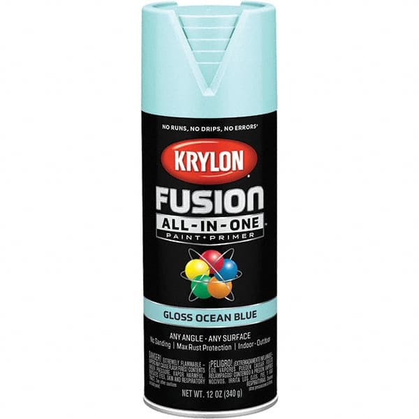 Krylon - Spray Paints Type: Acrylic Enamel Spray Paint Color: Ocean Blue - Exact Industrial Supply