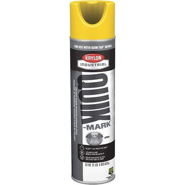 Krylon - Striping & Marking Paints & Chalks Type: Marking Paint Color Family: Yellow - Exact Industrial Supply