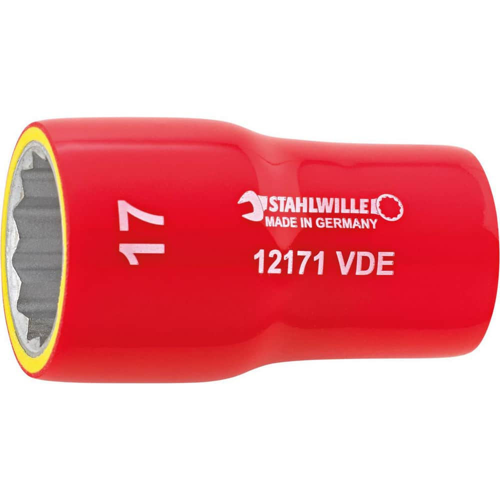 Specialty Sockets; Type: Non-Impact; Drive Size: 0.375 in; Socket Size: 7 mm; Insulated: Yes; Non-sparking: No; Tether Style: Not Tether Capable; Features: Anti-Slip Drive profile; Thin wall; Finish/Coating: Chrome-Plated; Finish: Chrome-Plated; Drive Siz