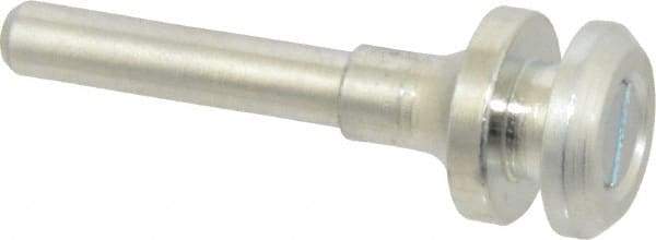 Value Collection - 3/8" Hole, Wheel Mandrel - 2-1/8" OAL, 3/8" Max Wheel Width, 1/4" Shank Diam - Exact Industrial Supply